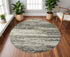 2' X 8' Gold And Slate Abstract Runner Rug